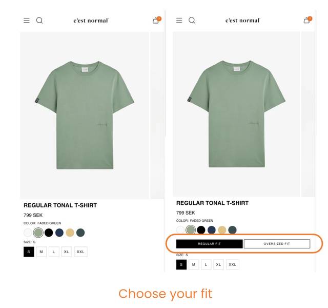 choose your fit