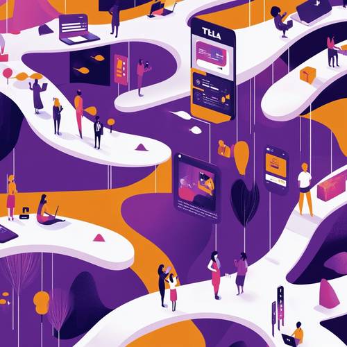 Telia customer journey illustration